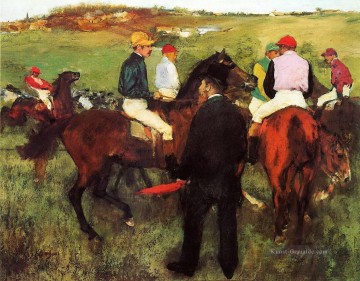 bei long~~POS=TRUNC Rennpferden 1875 Edgar Degas Ölgemälde